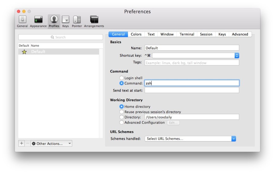 How to Use zsh as Default in Terminal for Mac OS