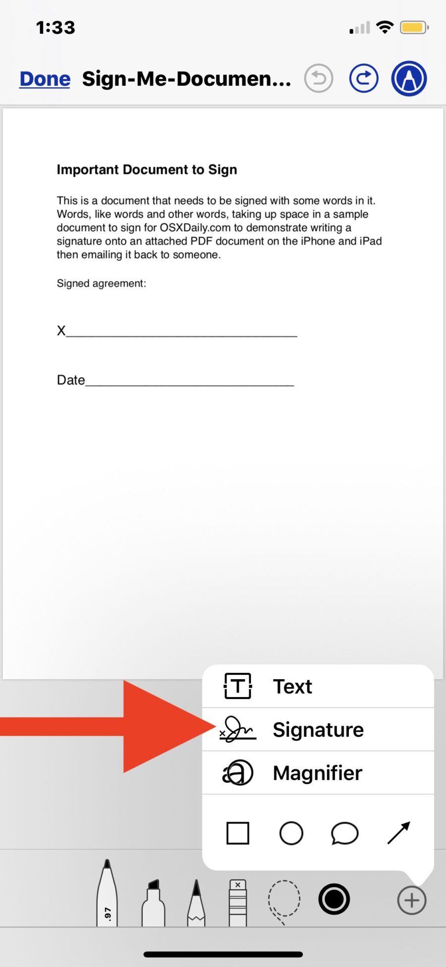 How to Sign Documents on iPhone & iPad from eMail Quickly