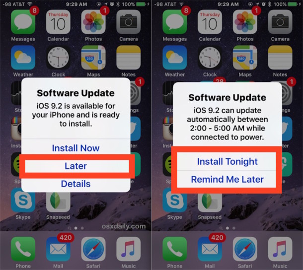 Automatically Install iOS Software Update in the Middle of the Night