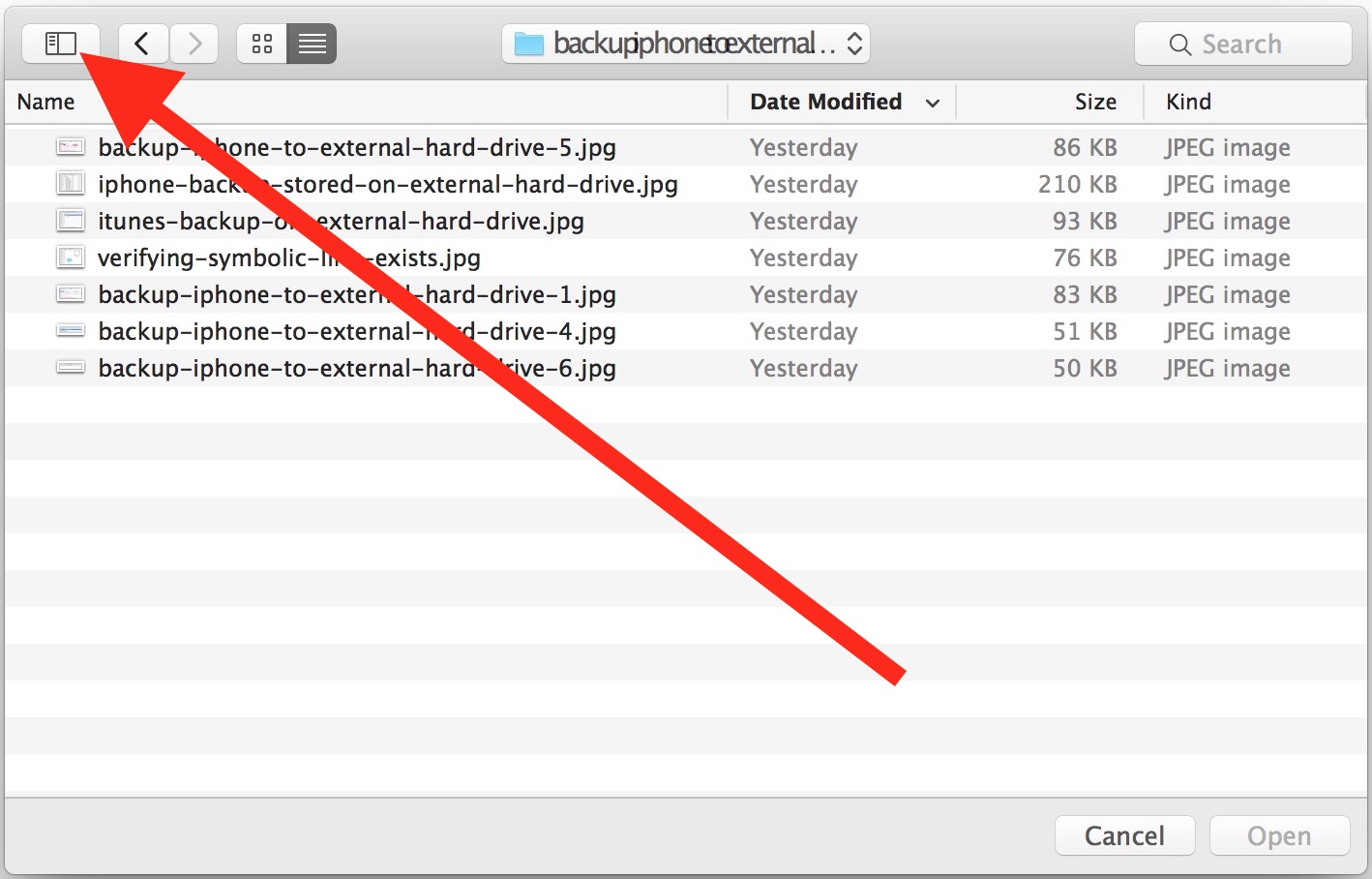 Fix a Missing Sidebar in Open & Save Dialog Windows of Mac OS X