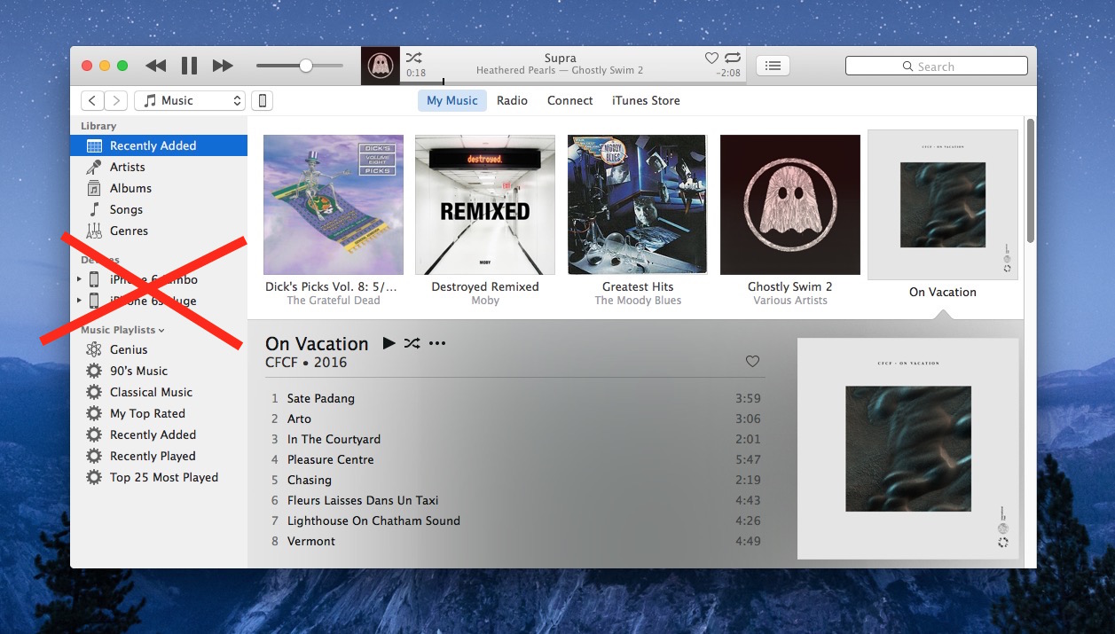 How to Select an iPhone or iPad in iTunes 12.6