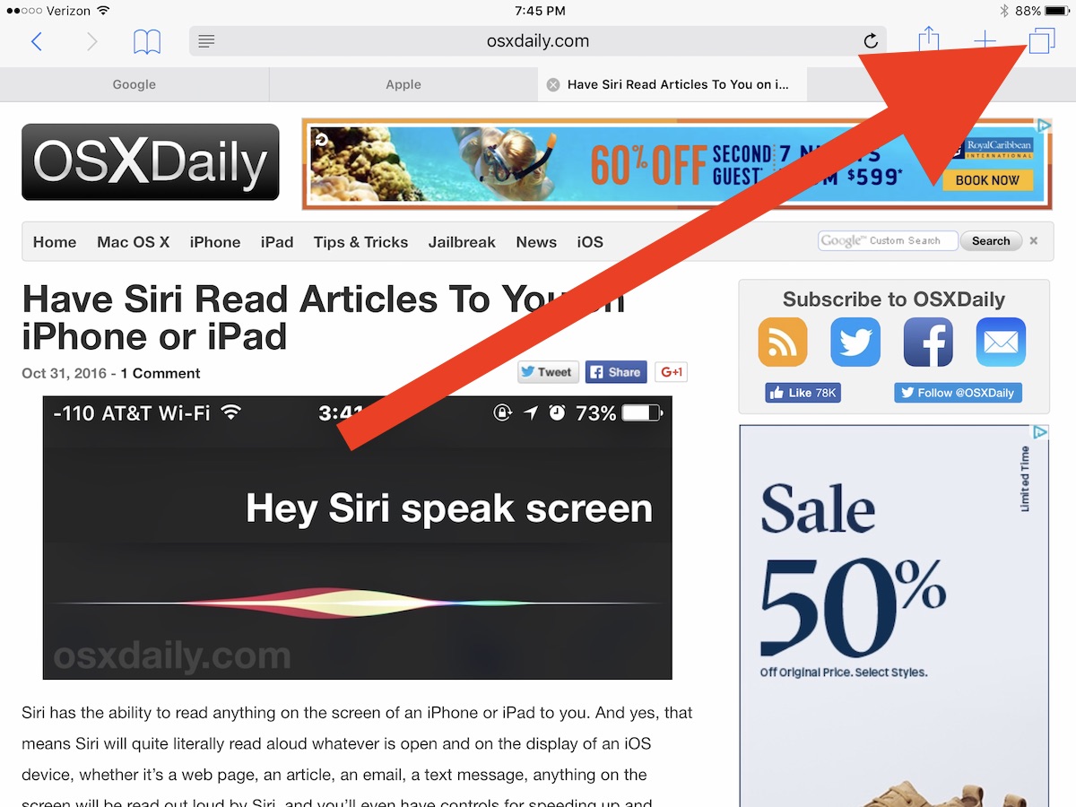 How to Use Safari Split View on iPad for SidebySide  Browsing