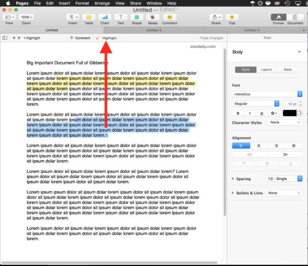 How to Highlight in Pages for Mac