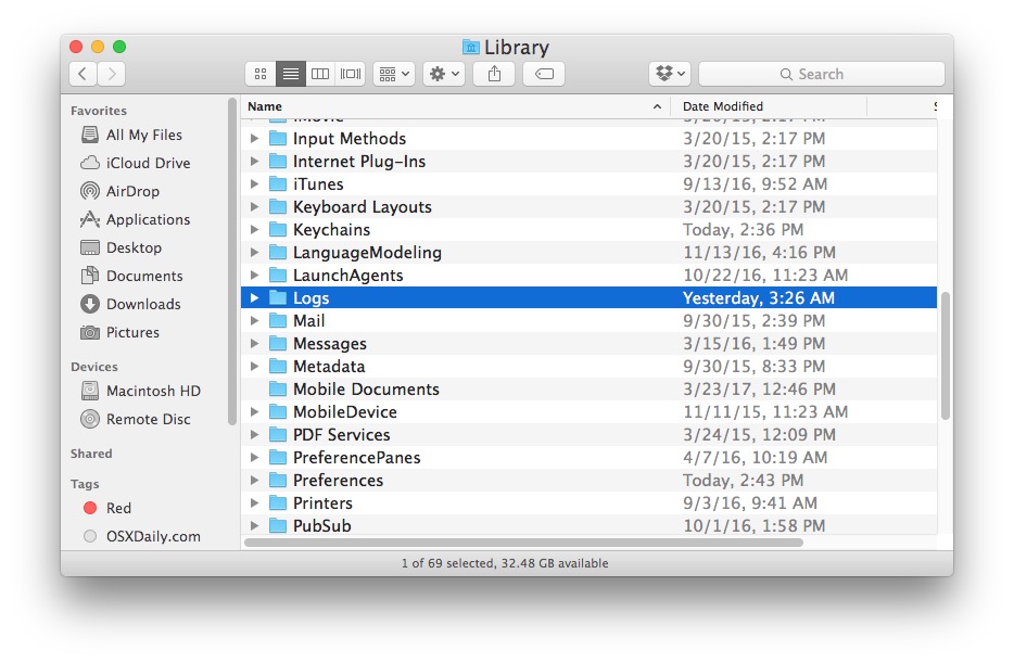 How to Clear All User Log Files on a Mac