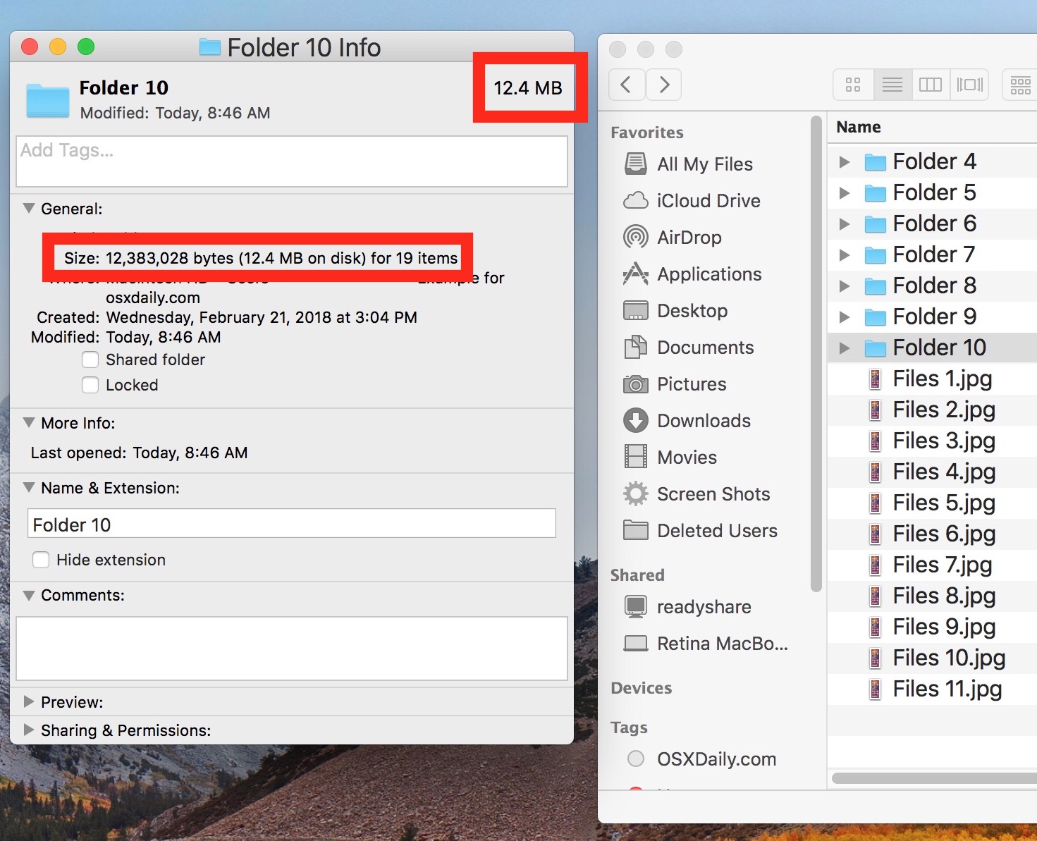 How to Get the Size of a File or Folder in Mac OS