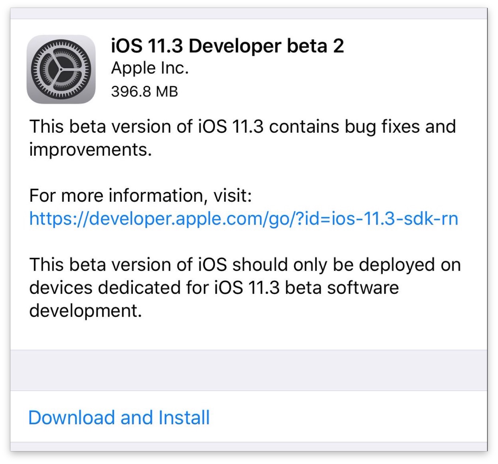 iOS 11.3 Beta 2 Available to Download