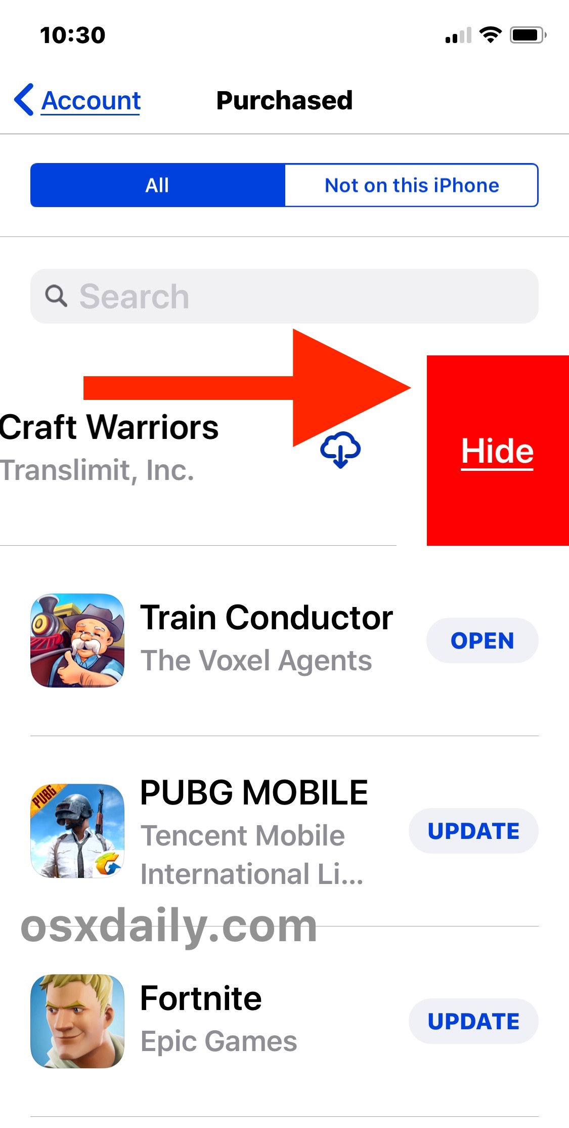How to Hide & Unhide Downloaded Apps from App Store on iPhone & iPad