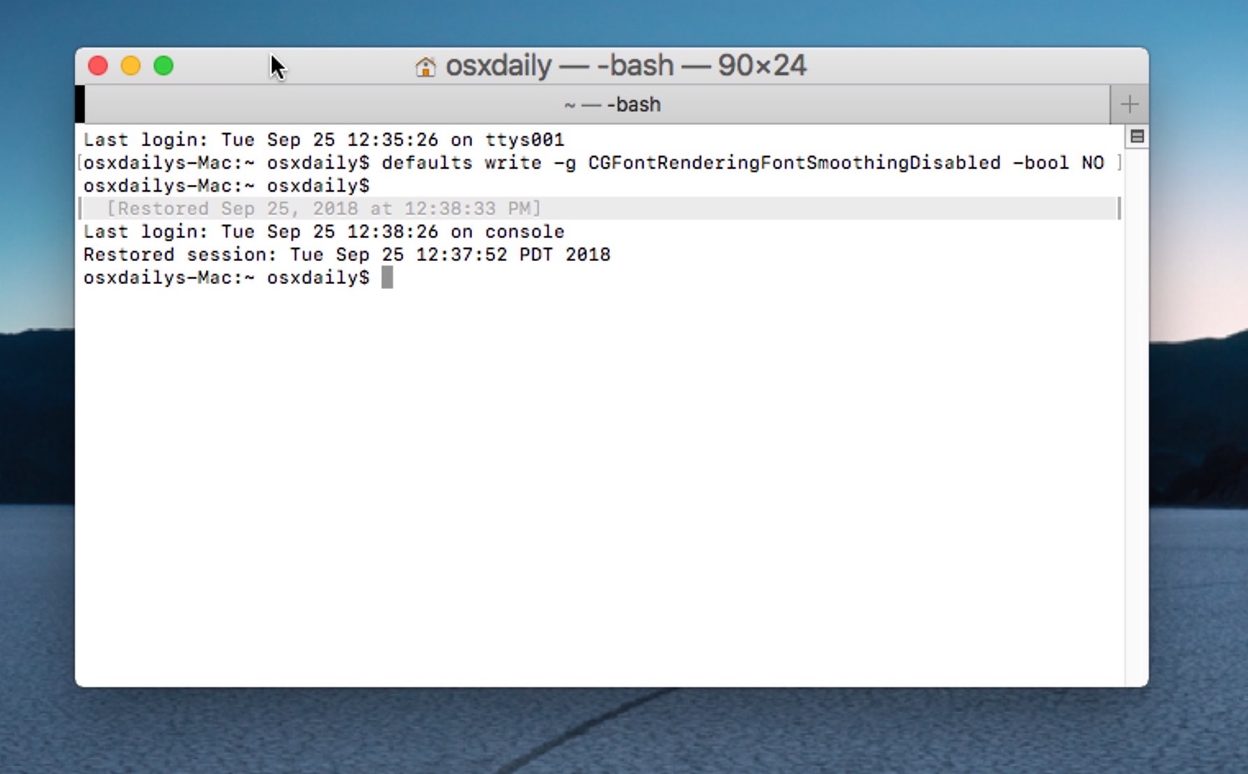 How to Fix Blurry Fonts in MacOS Mojave for NonRetina Displays