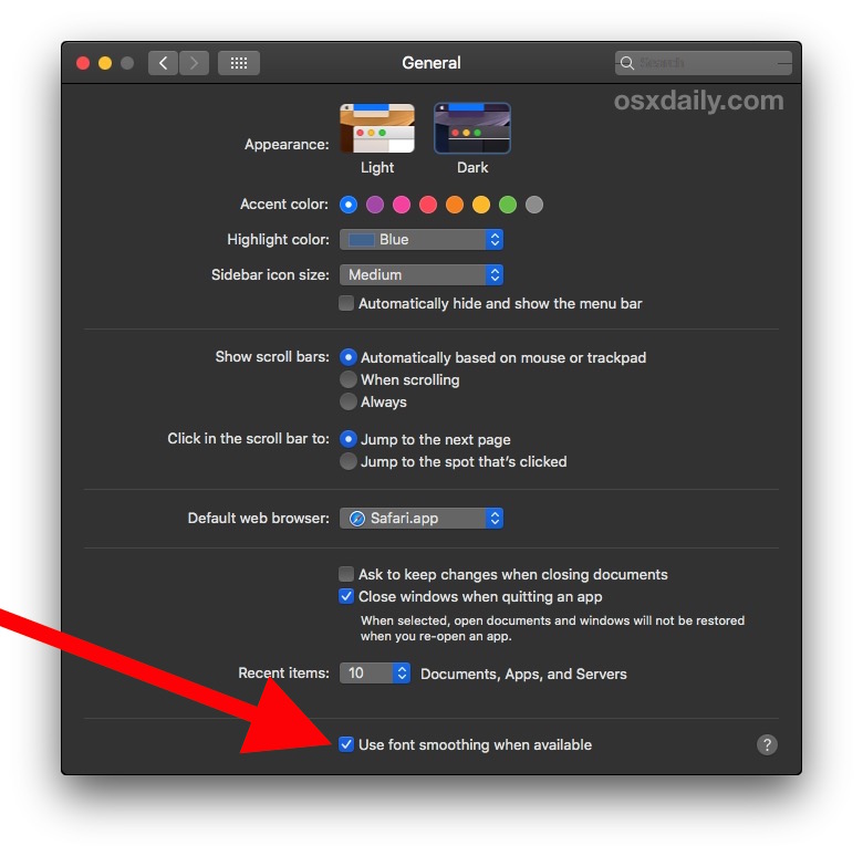How to Fix Blurry Fonts in MacOS Mojave for NonRetina Displays