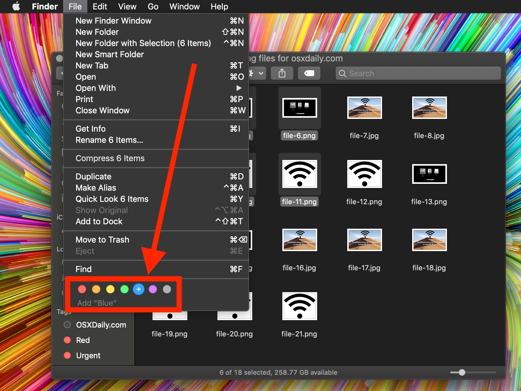 How to Tag Files or Folders in MacOS