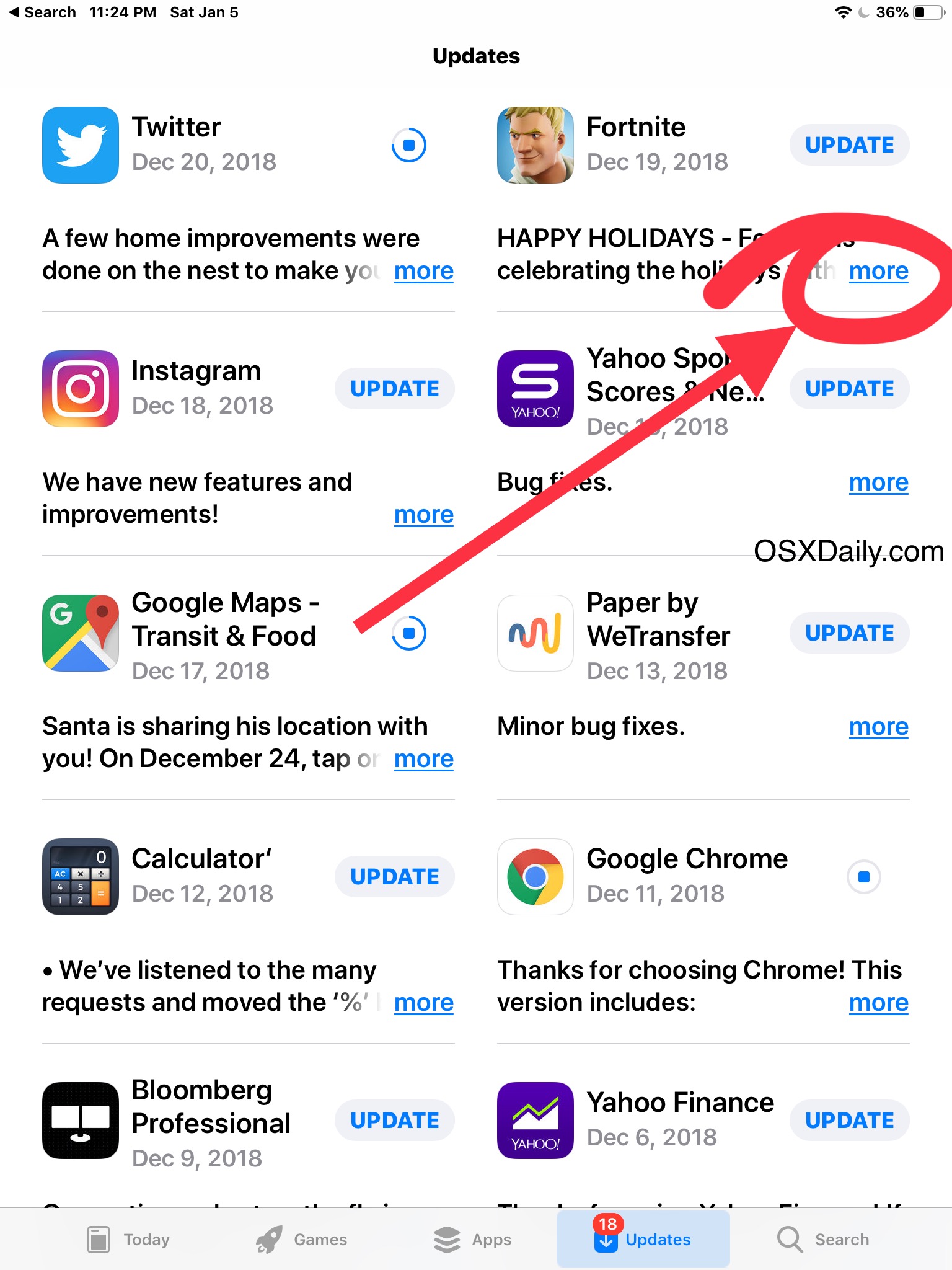 How to See the Size of App Store Updates on iPhone or iPad