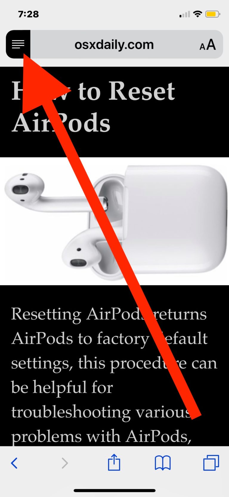 How to Enable Reader View in Safari Automatically on iPhone or iPad