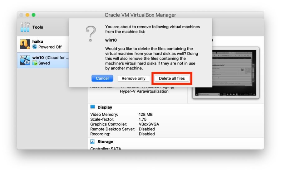 How to Delete a Virtual Machine from VirtualBox