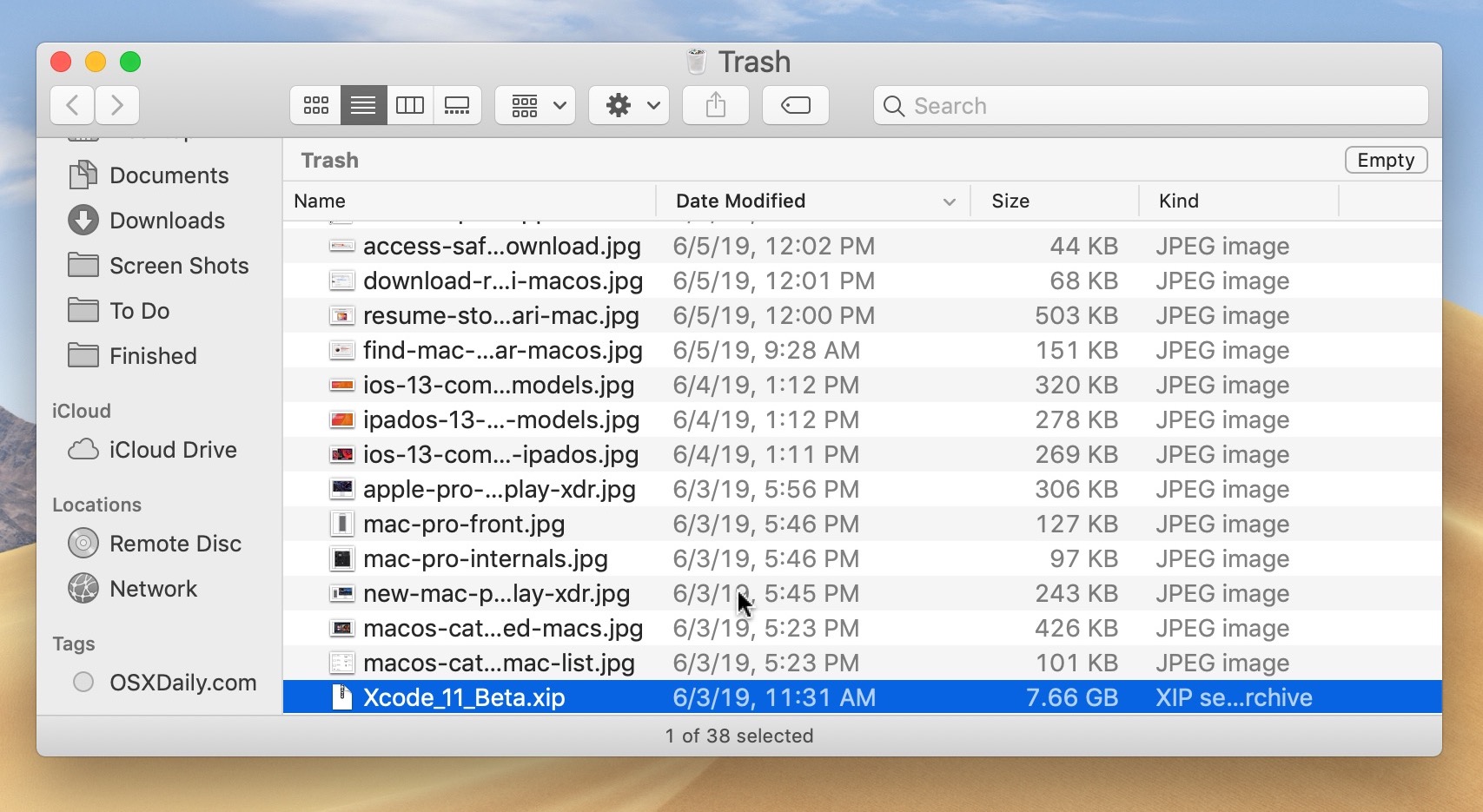 How to Delete a Single File from Trash on Mac