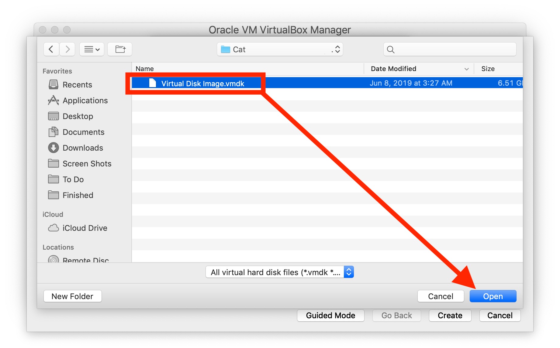 How to Open a VMDK File in VirtualBox