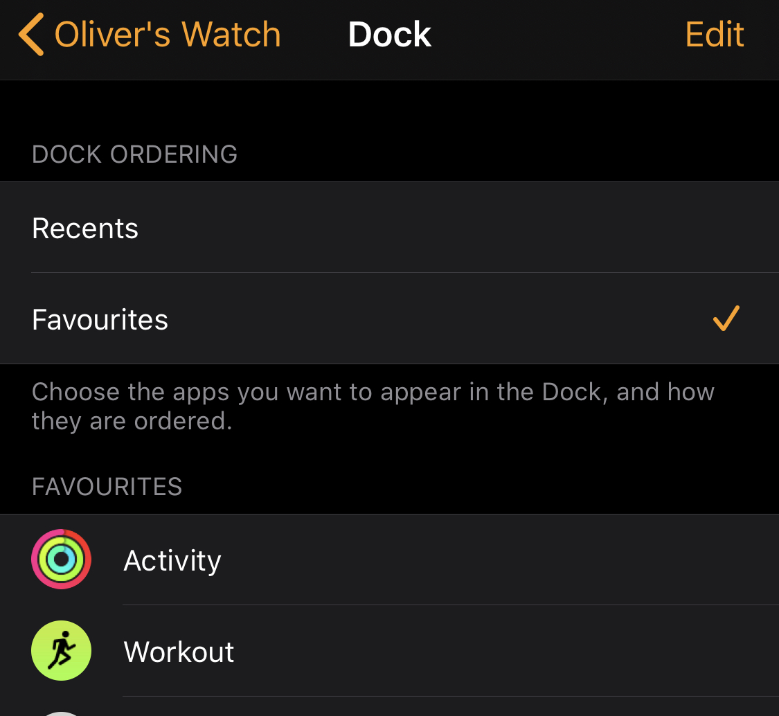 How to Use the Dock on Apple Watch