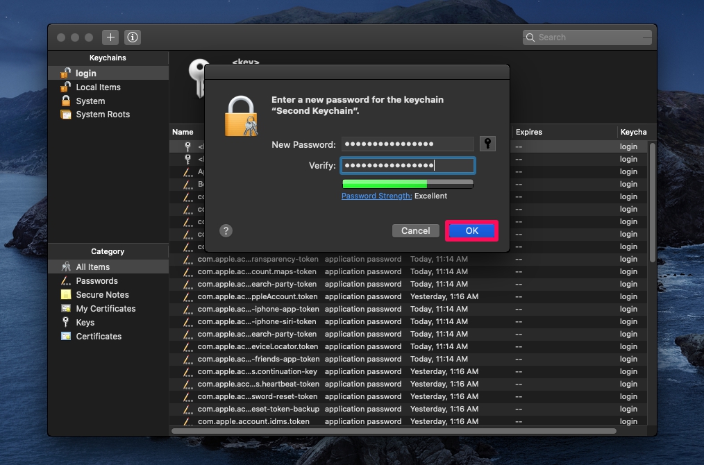 How to Create a New Keychain on Mac