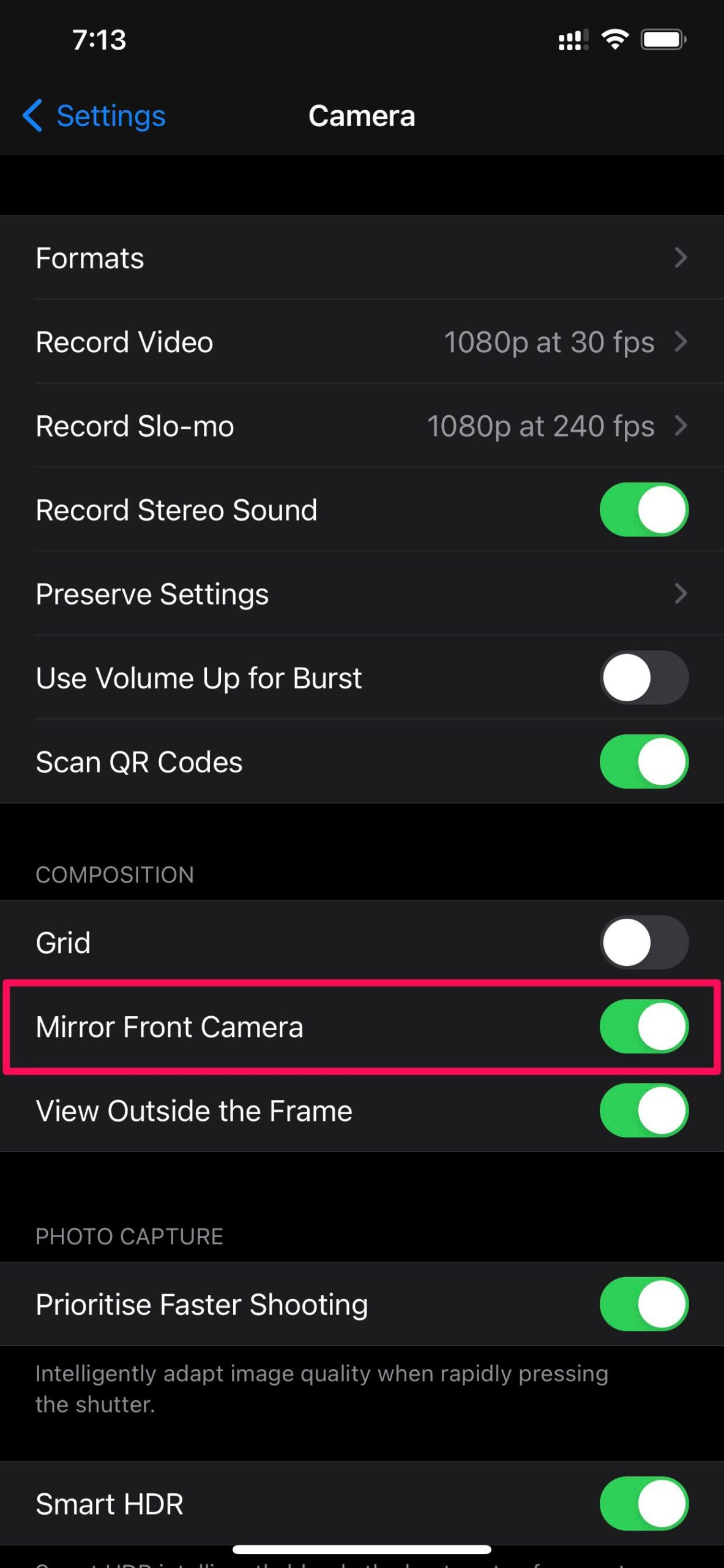 How to Mirror Front Camera Photos on iPhone