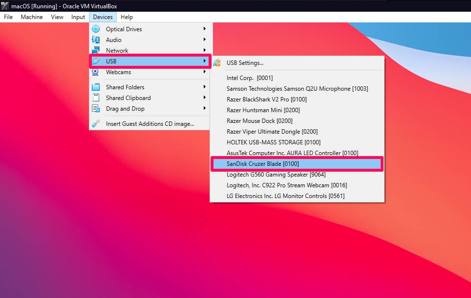 How to Connect USB Devices to macOS VirtualBox VM