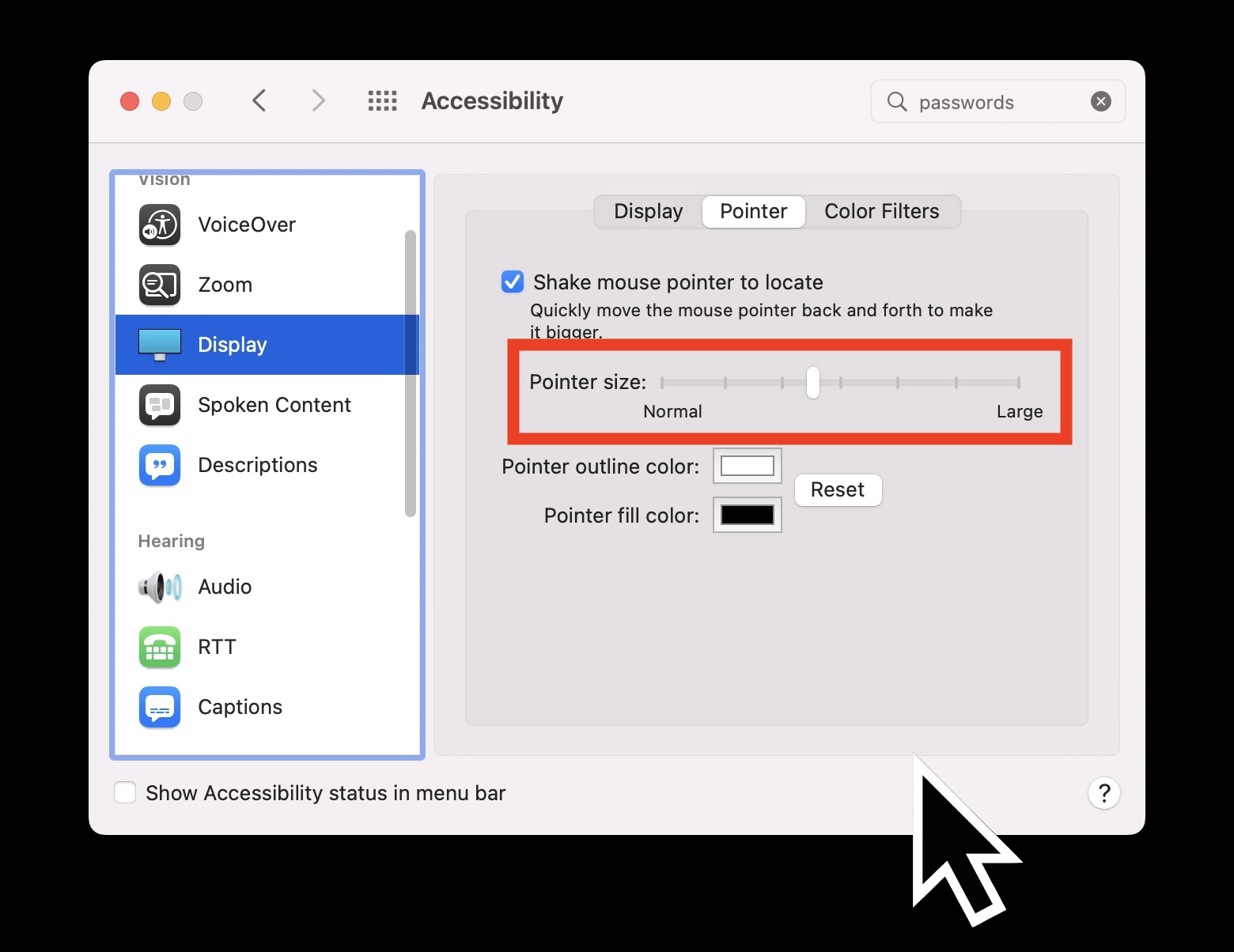 How to Make Mac Cursor Bigger