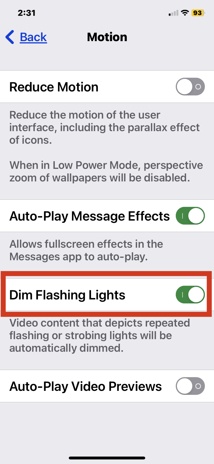 How to Dim Flashing Lights in Videos on iPhone & iPad
