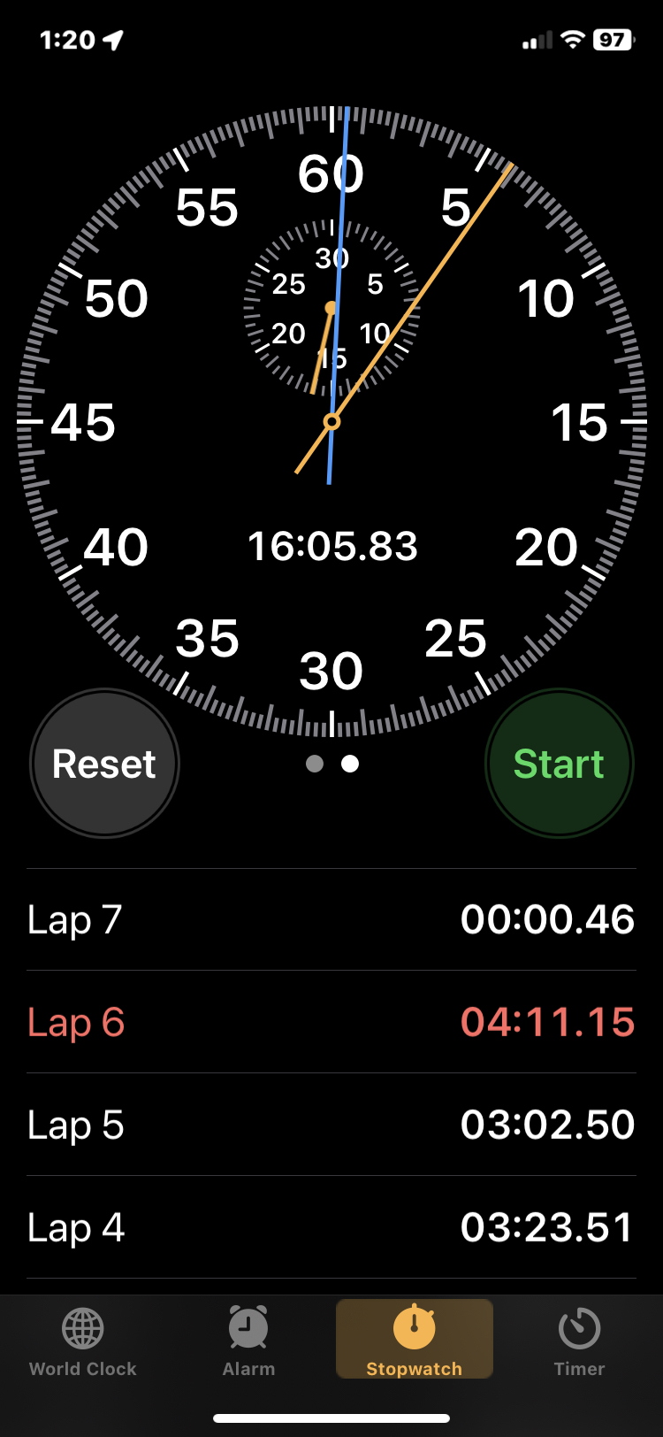 How to Use the Analog Stopwatch on iPhone
