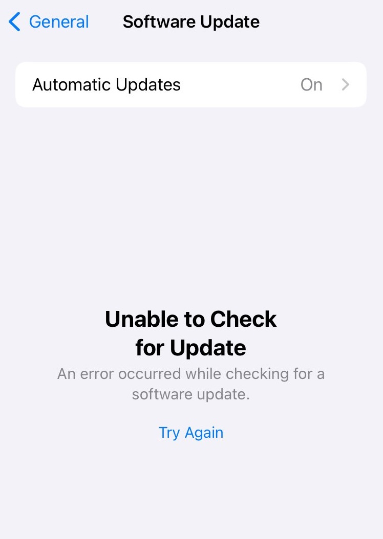 Fix iOS 17 “Unable to Check for Update” Error on iPhone & iPad