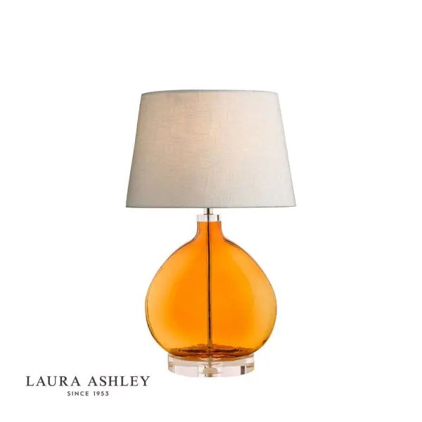 Laura Ashley Amber Glass Table Lamp Base outsidelight.co.uk