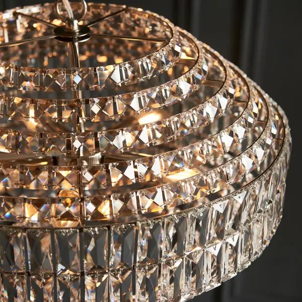 Aspire Lighting WLJ60358 Ellie 5 Light Crystal Pendant outsidelight.co.uk