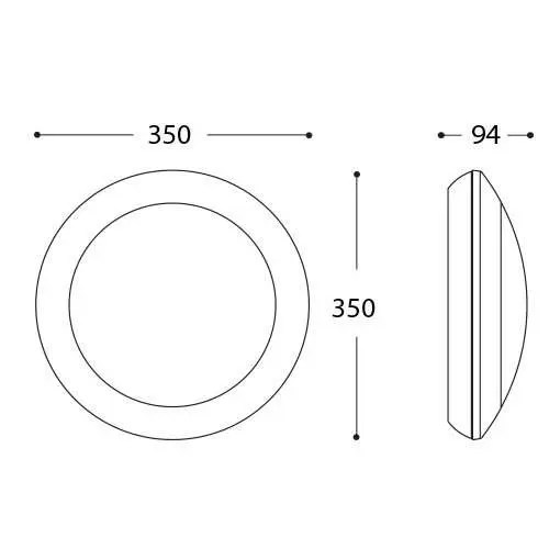 Fumagalli UMBERTABL Umberta Black Opal GX53 LED 11W 4000K Sensor Light