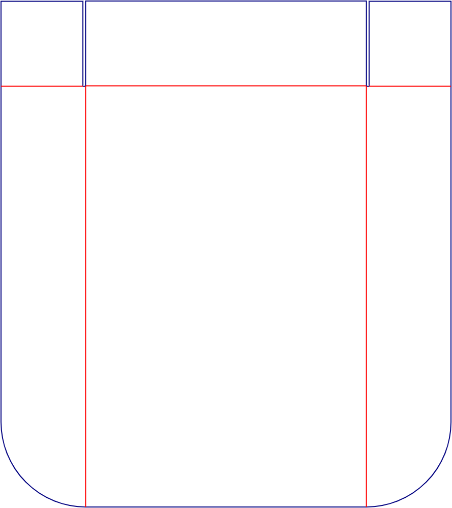Custom dimensions display boxes/stands hole dieline 170020