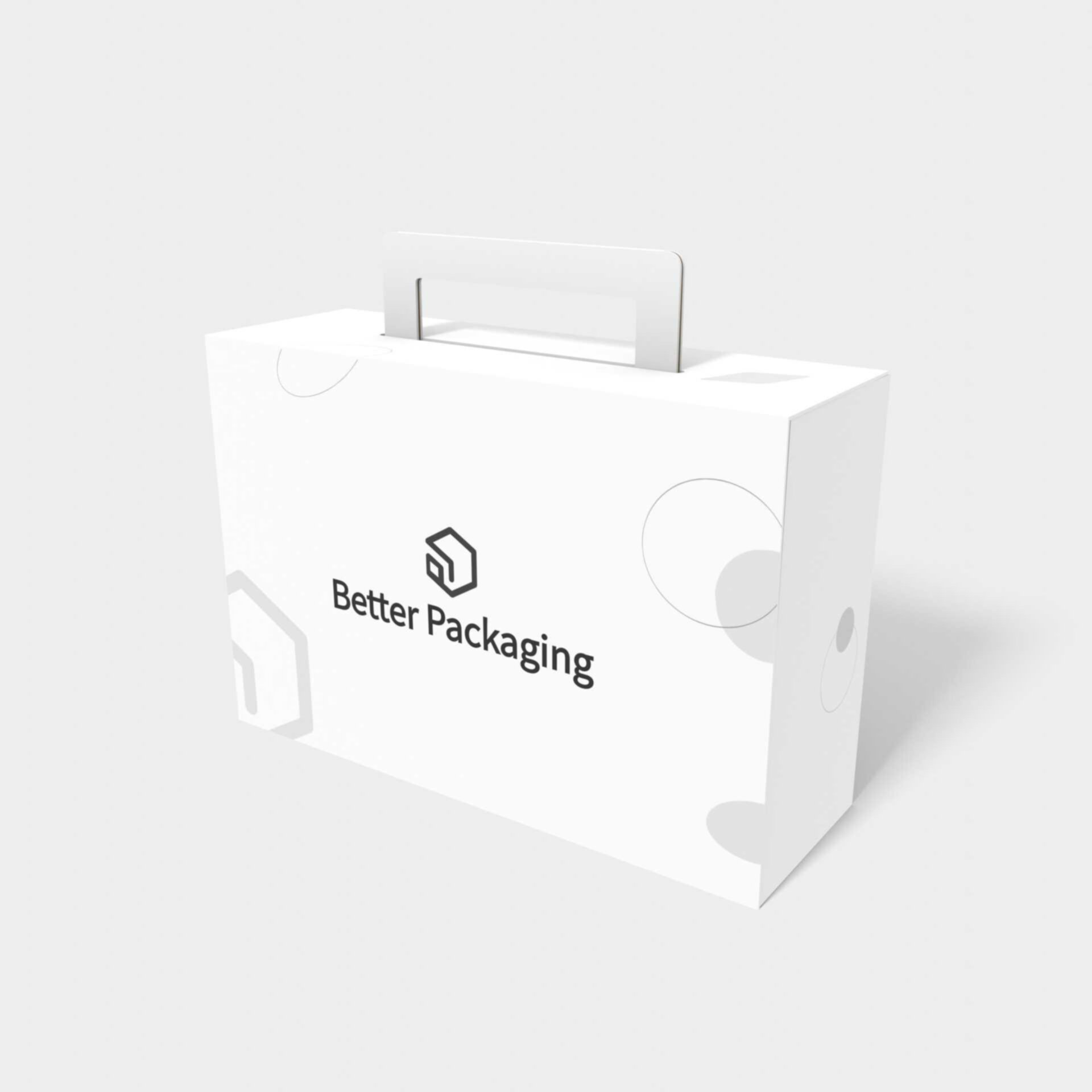 Flip top boxes lock insert handle mockup 156200