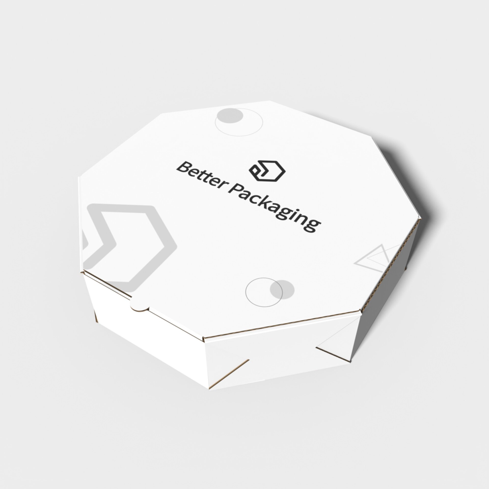 Flip top boxes octagon auto lock bottom mockup 158080