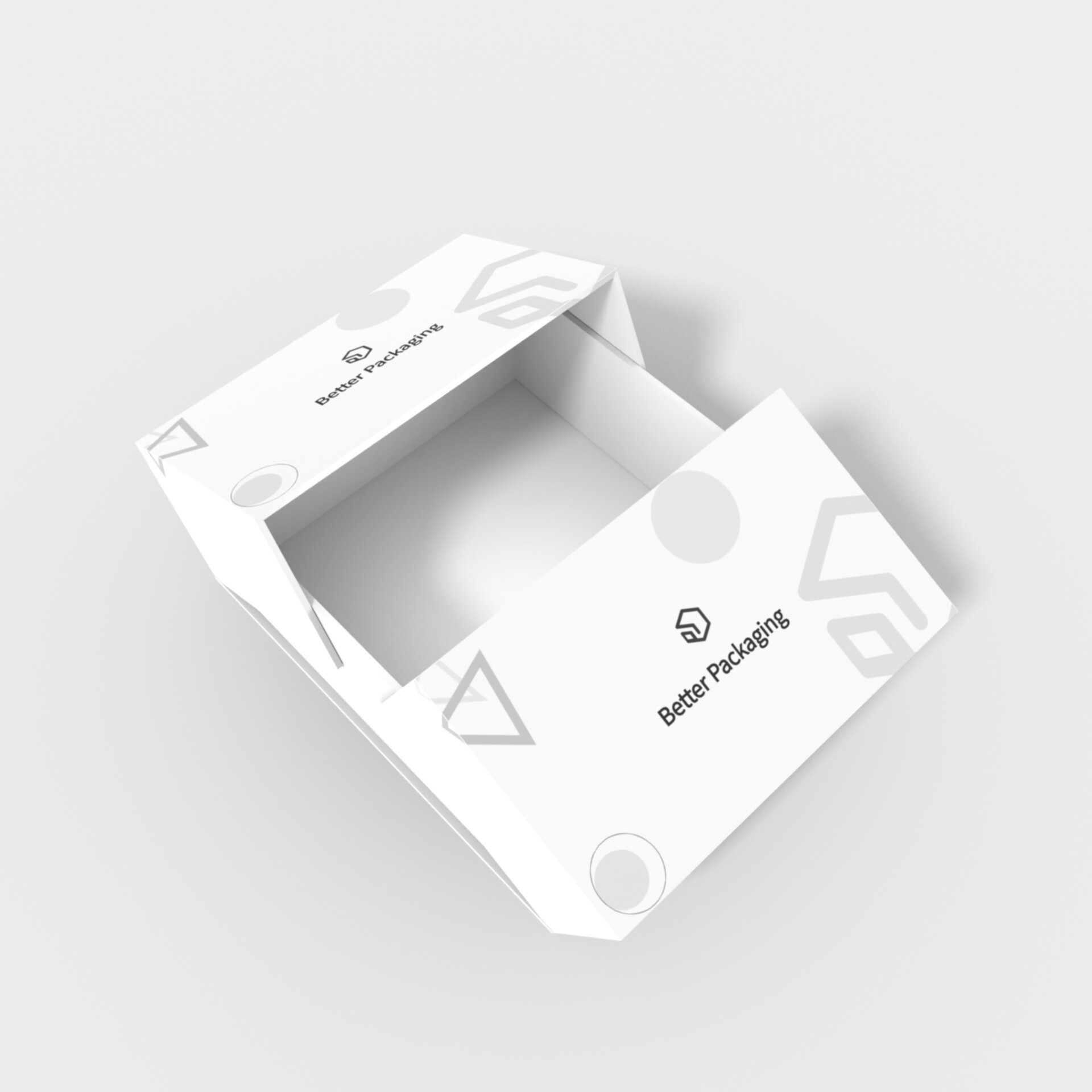 Double door open luxury box rigid box mockup 362081