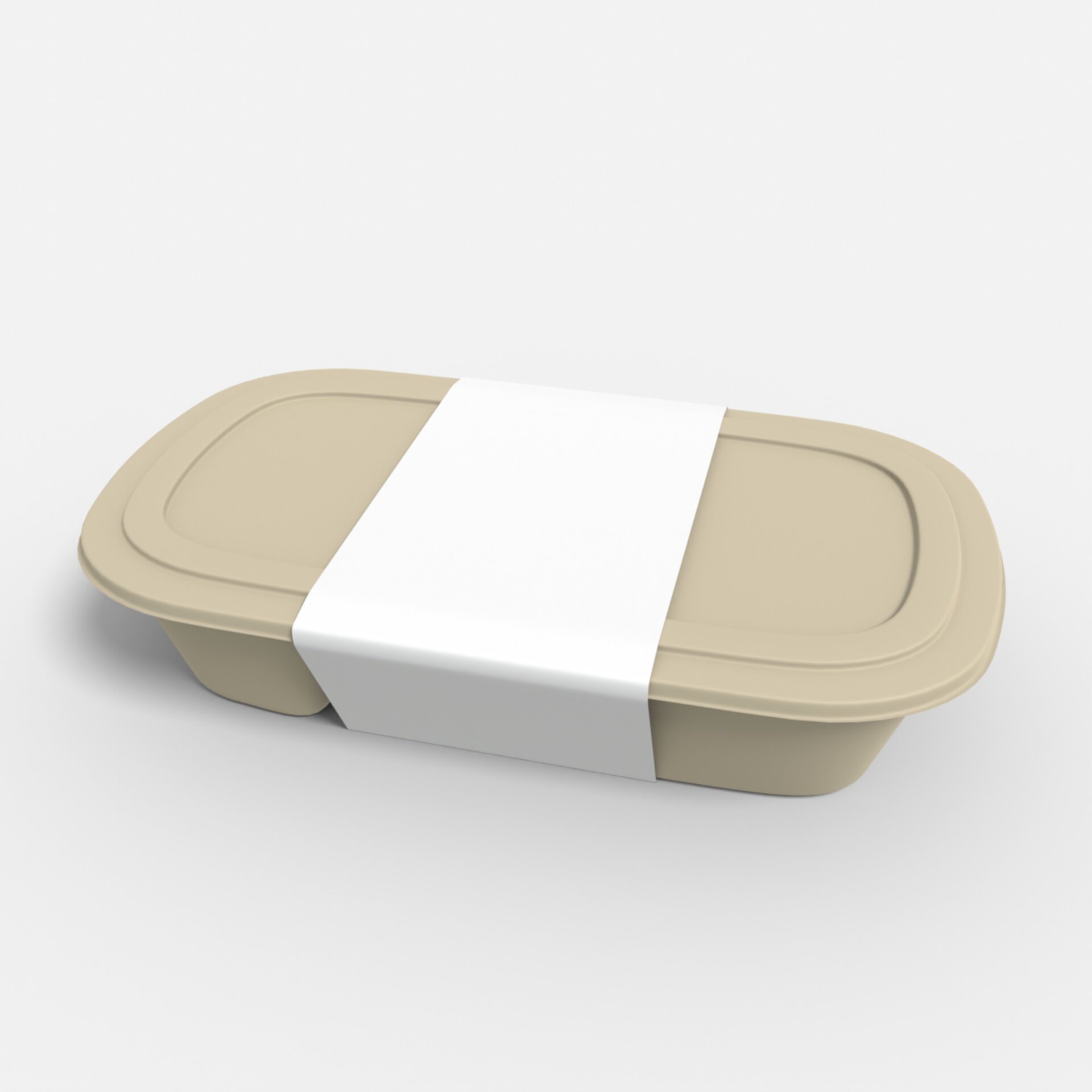 Plastic boxes flexible packaging sleeve mockup 602960