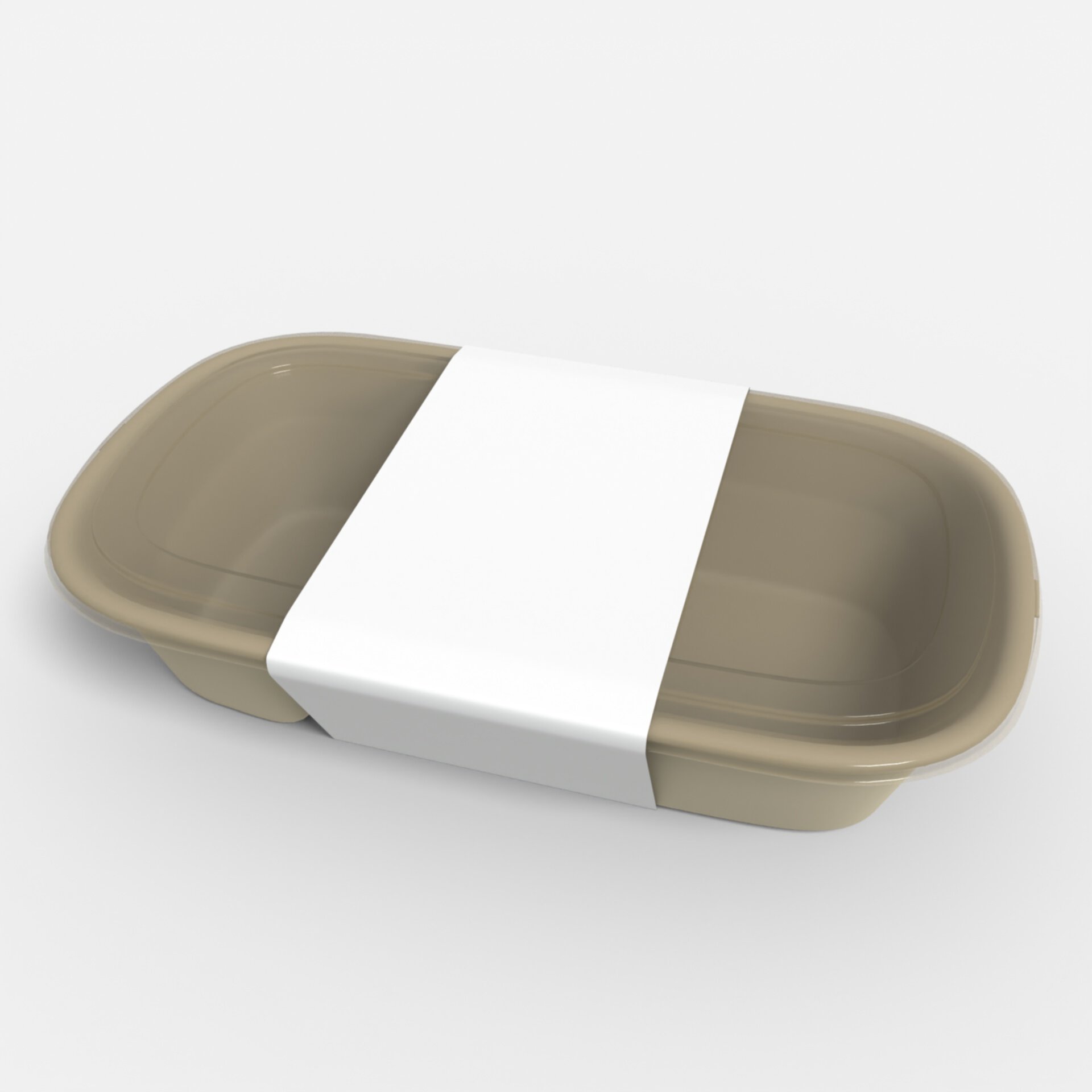 Plastic boxes sleeve flexible packaging mockup 602980