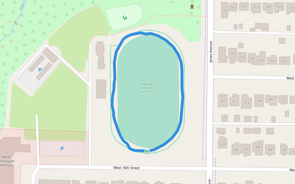 Fen Burdett Artificial Turf Field Walking And Running Trail North