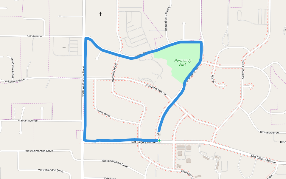 Normandy Park Walking and Running Bismarck, North Dakota, USA Pacer