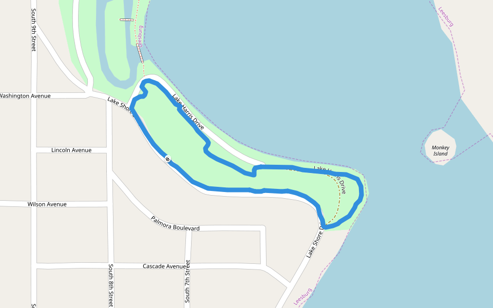 Lake Harris Walking And Running Trail Leesburg, Florida, USA Pacer