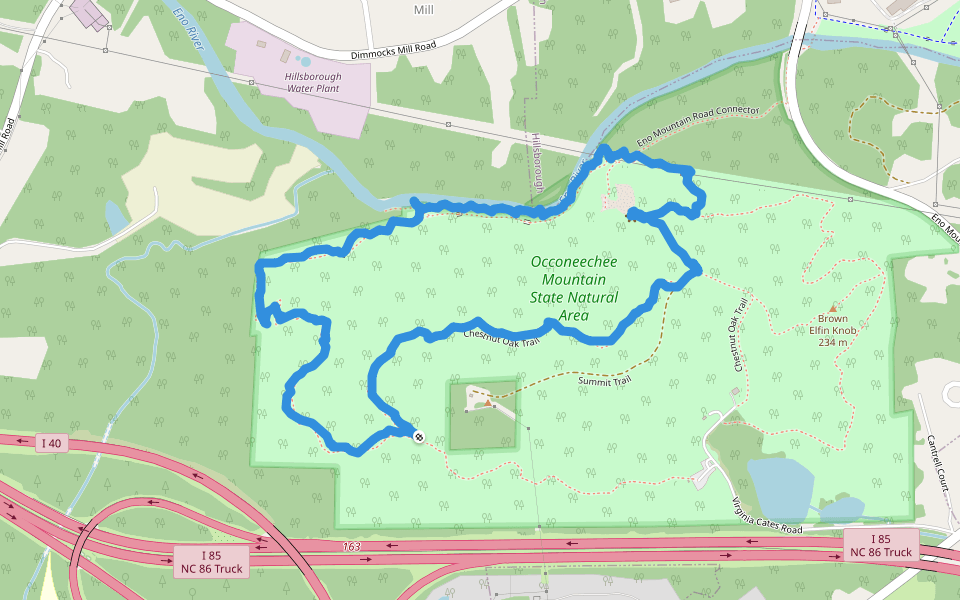 Occoneechee Mountain State Natural Area Occoneechee Mountain Loop