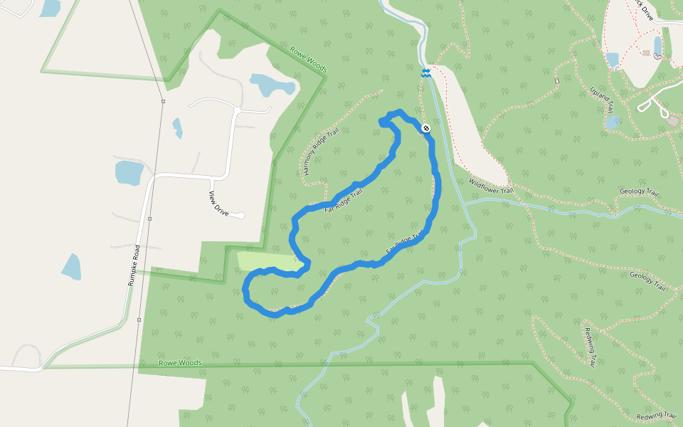 Rowe Woods Trail Map Rowe Woods Sendero Milford, Ohio, Estados Unidos Pacer
