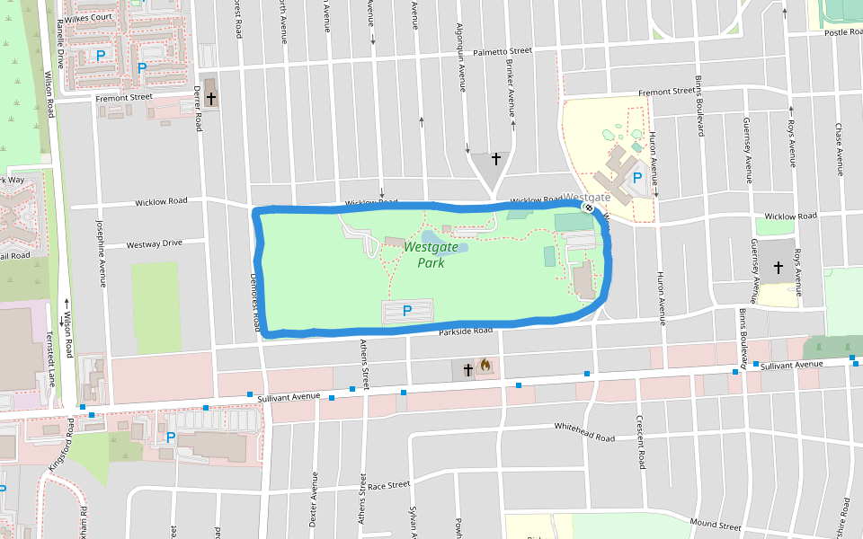 Westgate Park Walking and Running Columbus, Ohio, USA Pacer