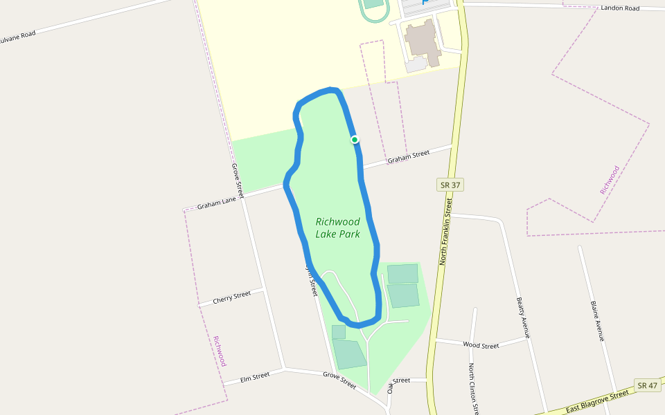 Richwood Lake Park Walking and Running Ohio, USA Pacer