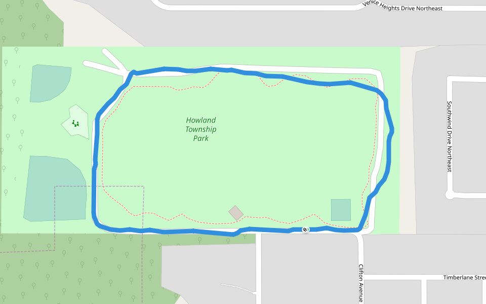 Howland Township Park Walking and Running Warren, Ohio, USA Pacer