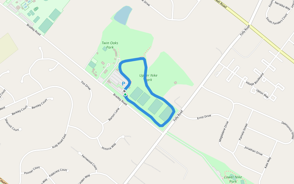 Upper Nike Park Walking and Running Warrington Township, Pennsylvania, USA Pacer