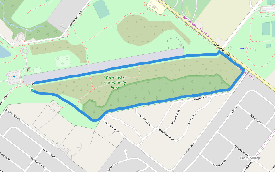 Warminster Community Park Map