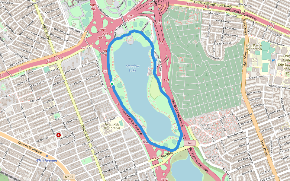 Meadow Lake Walking And Running Trail New York City, New York, USA