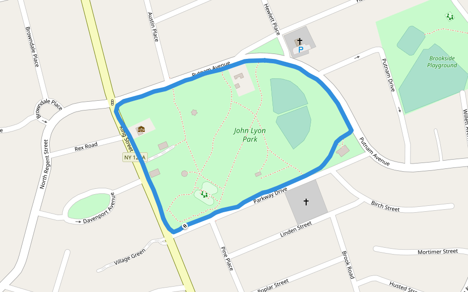 John Lyon Park Walking and Running Port Chester, New York, USA Pacer