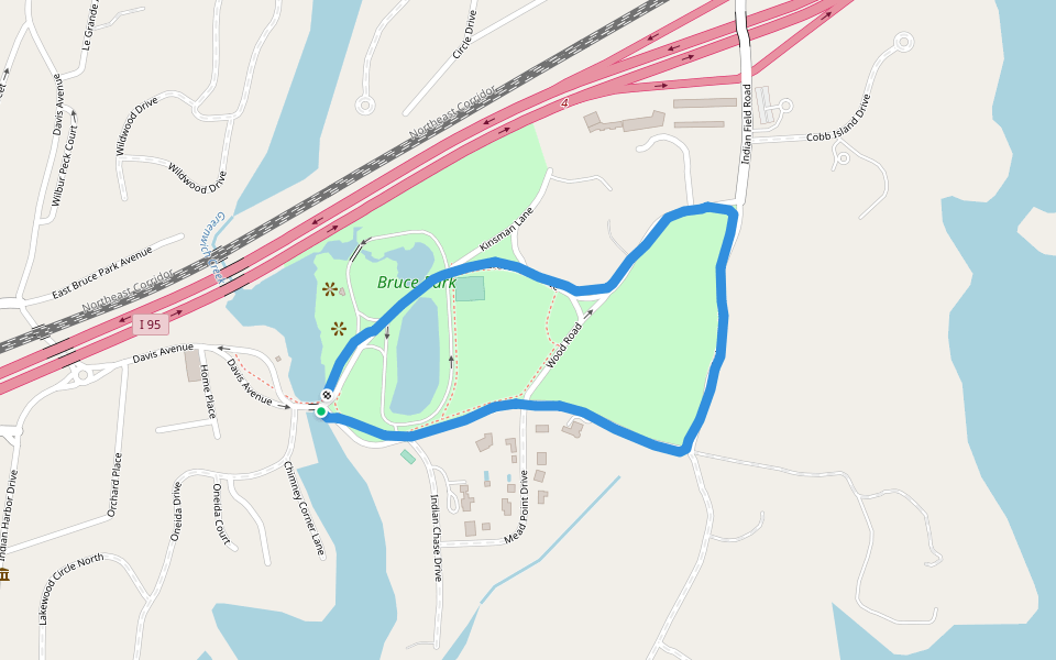 Bruce Park Walking and Running Greenwich, Connecticut, USA Pacer