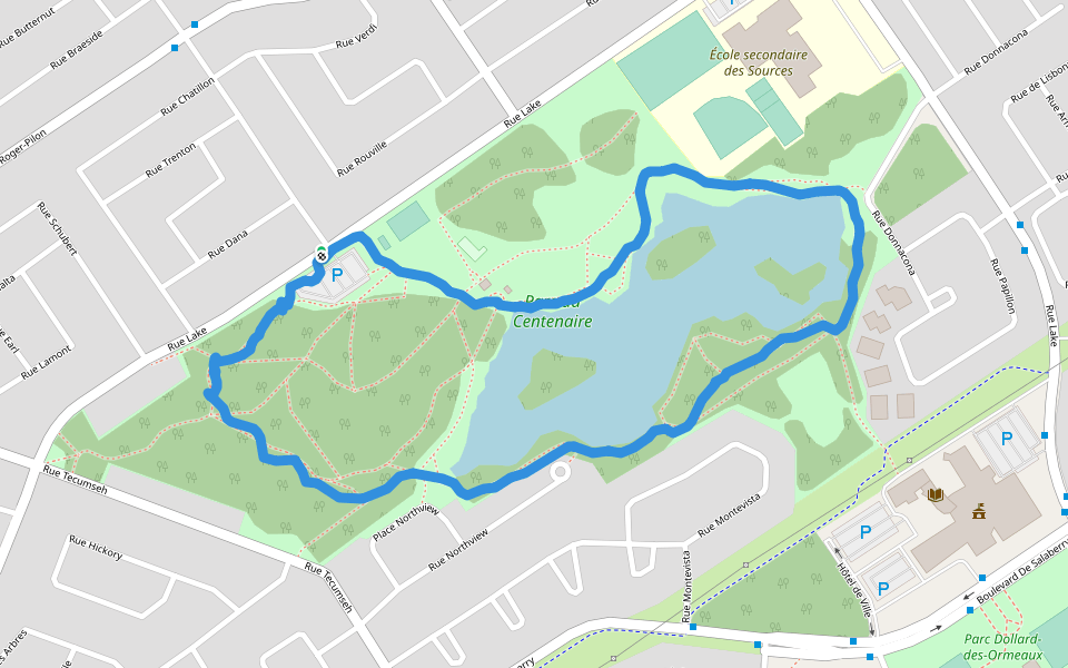 Centennial Park Walking and Running DollarddesOrmeaux, Quebec